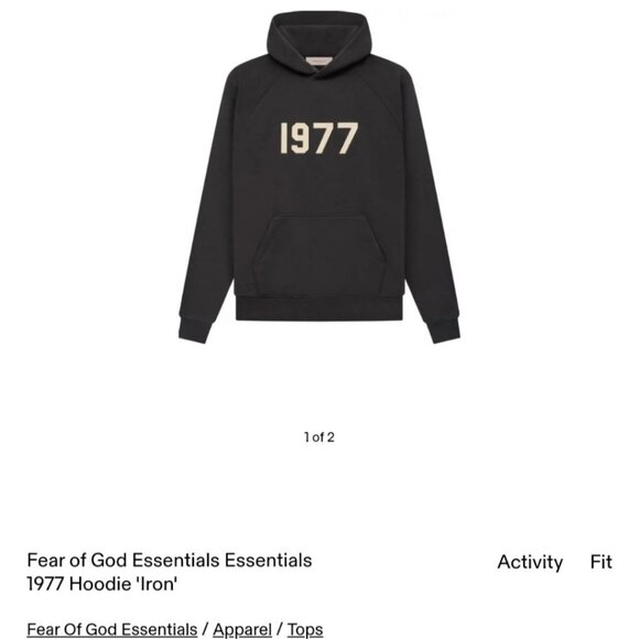 Fear of God Essentials 1977 hoodie - Picture 1 of 3